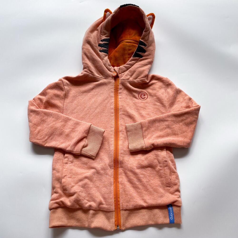 Cubcoats 2-In-1 Transforming Zip Up Hoodie Tiger Plush Size 6/7